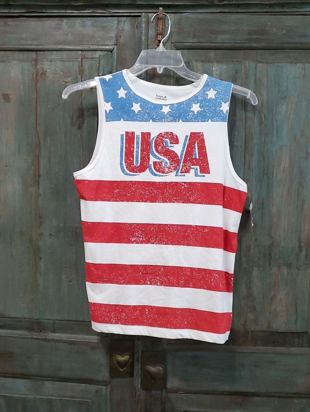 Hope & Wonder USA Tank Top, Size Large